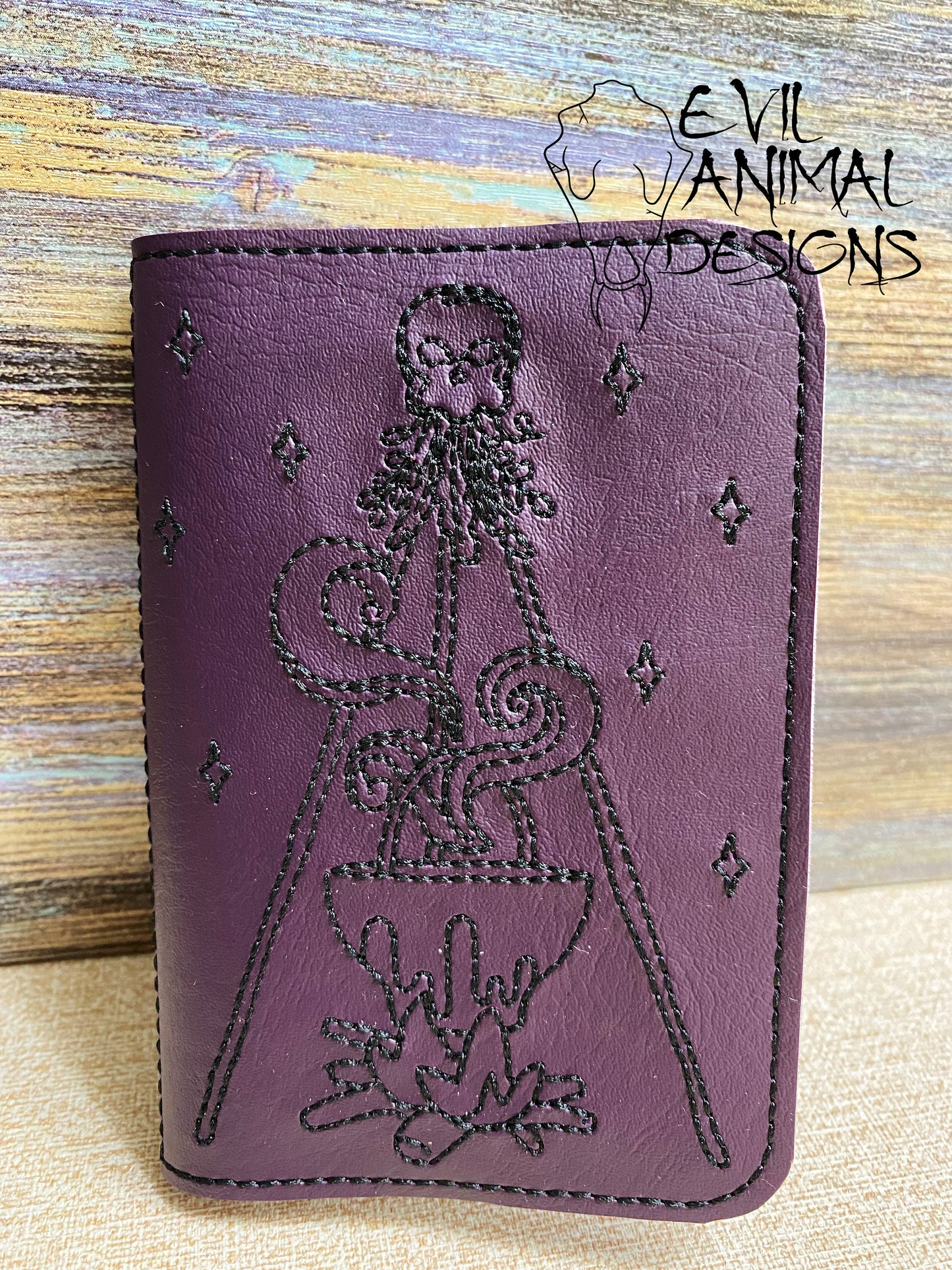 Mini Notebook Cover with Pen Holder Bookmark