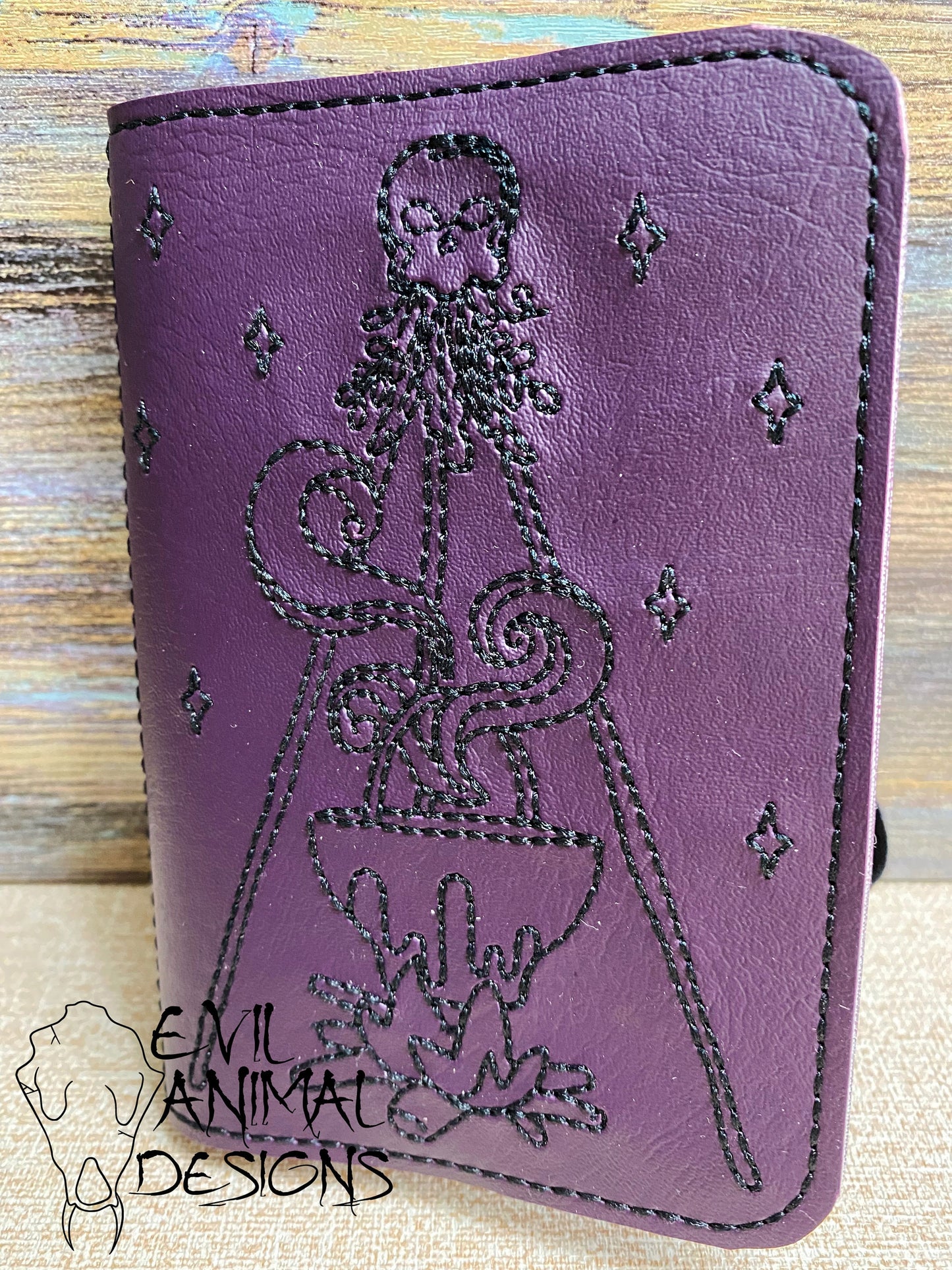 Mini Notebook Cover with Pen Holder Bookmark