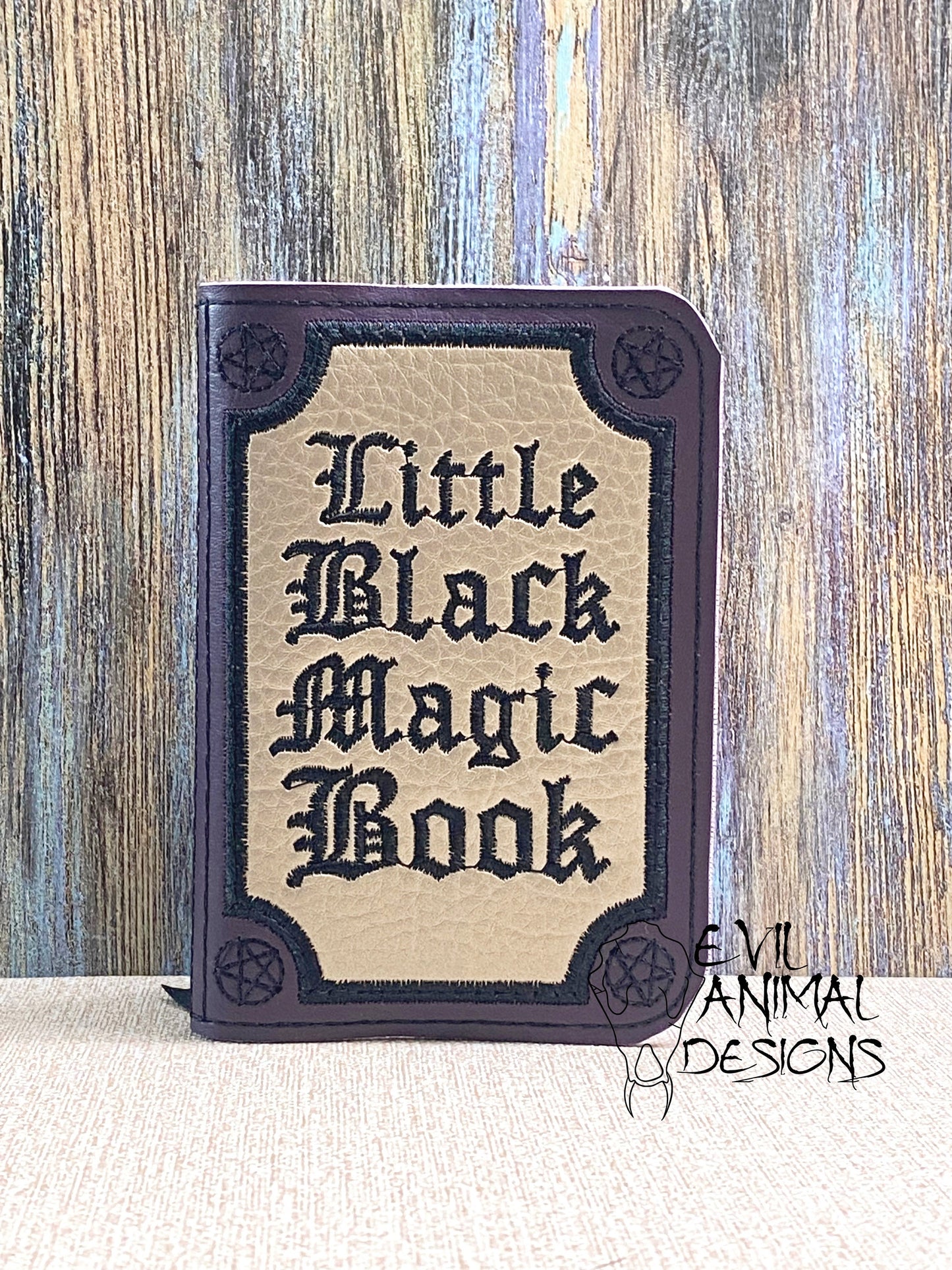 Black Magic Mini Notebook Cover with Pen Holder
