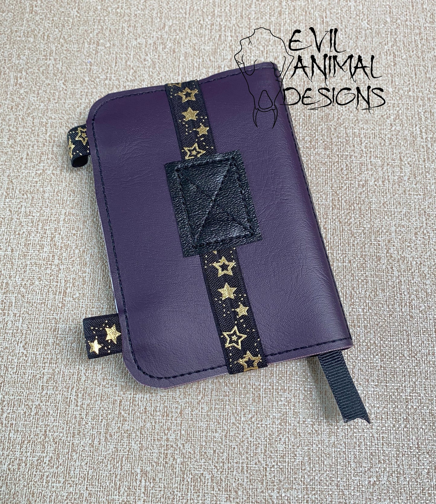 Black Magic Mini Notebook Cover with Pen Holder