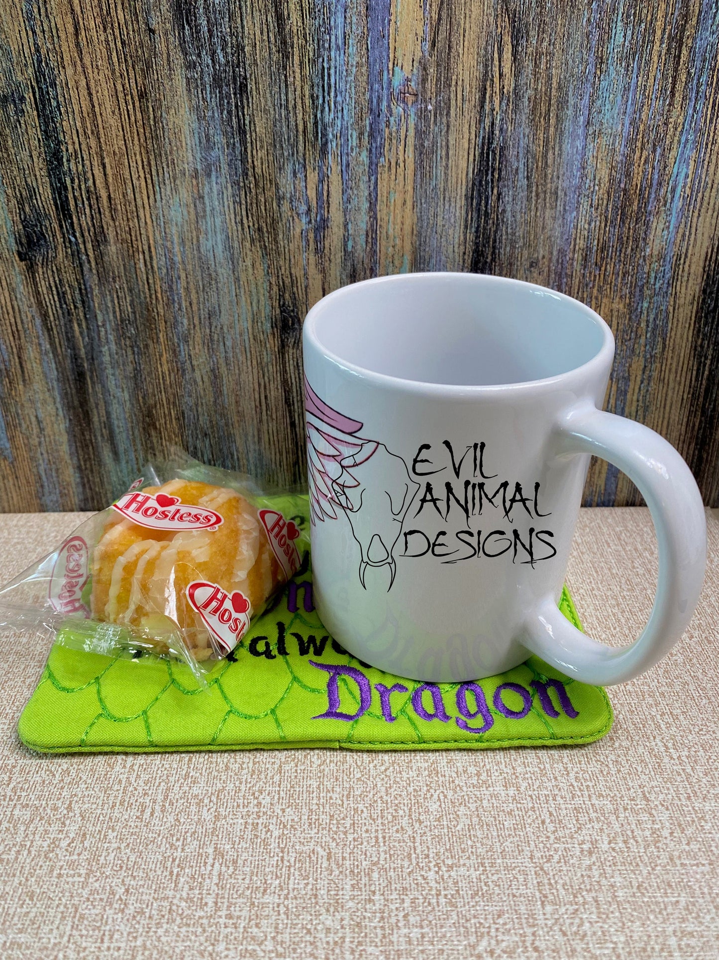 Be a Dragon Mug Rug
