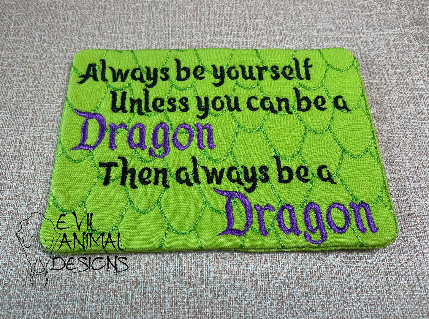 Be a Dragon Mug Rug
