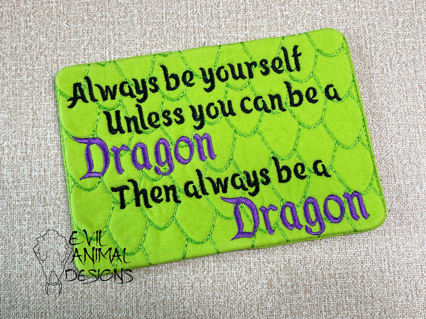 Be a Dragon Mug Rug