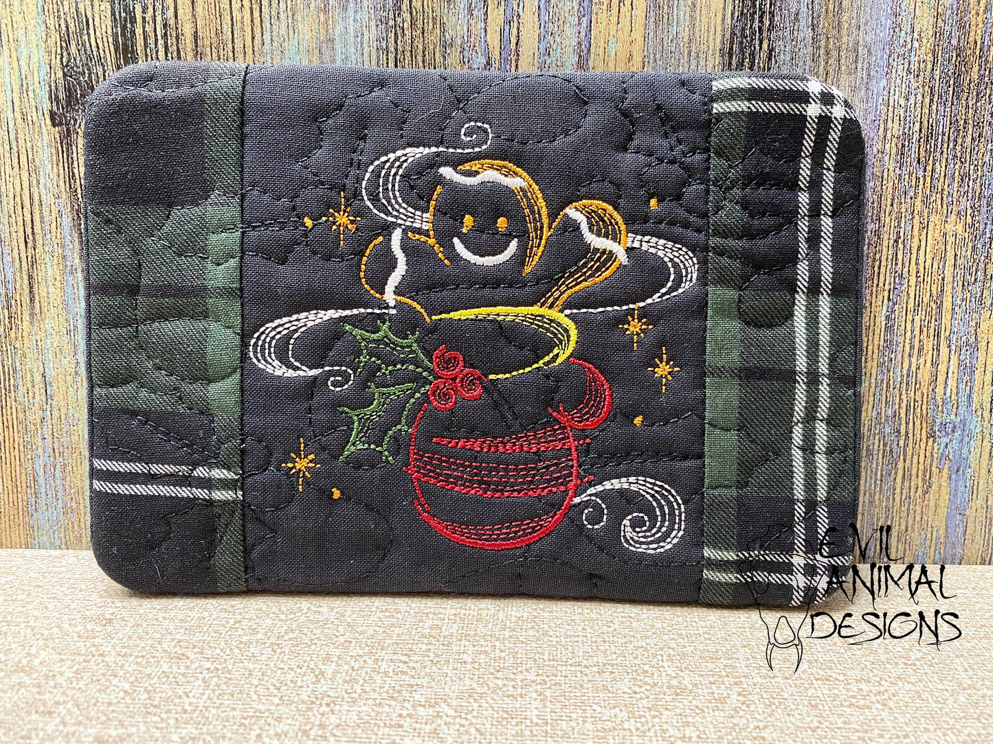 Christmas Scenes Mug Rug Coaster Tree Snowman Candy Cane Gingerbread Cookie