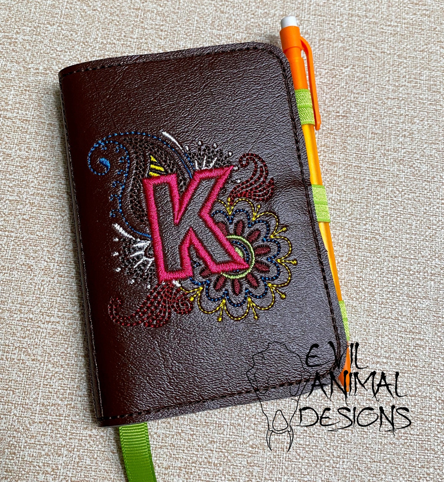 Mandala Monogram Mini Notebook Cover