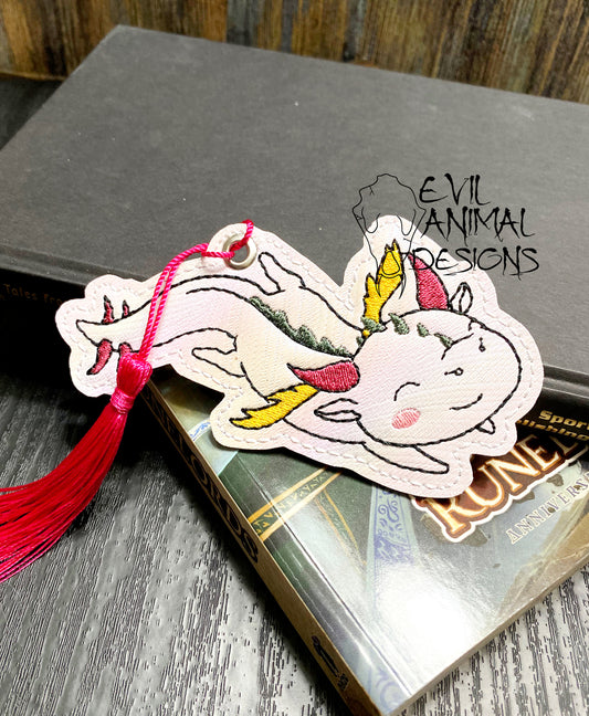 Axolotl Flying Dragon Bookmark