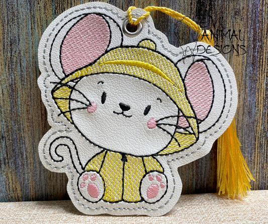 Mouse in Raincoat Bookmark