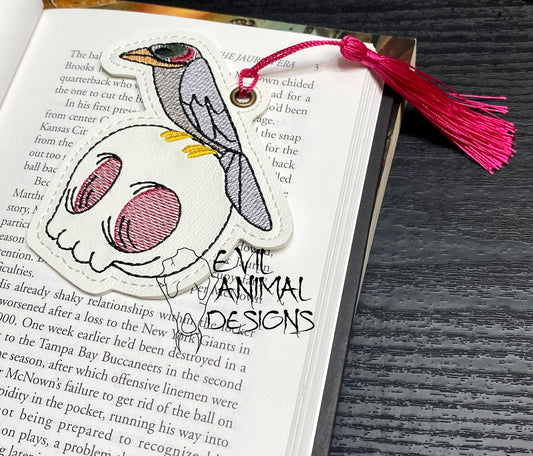 Raven and Skull Bookmark