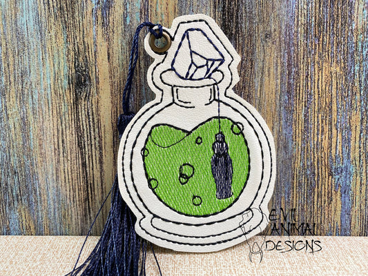Potion Perfume Bottle Bookmark Customizable Vegan Leather