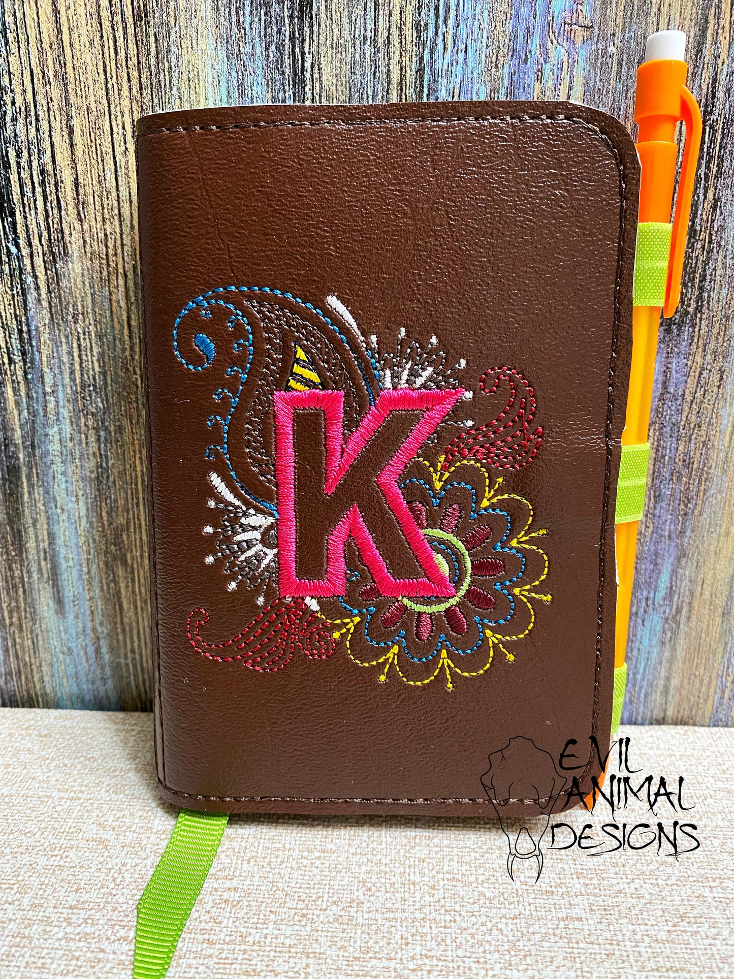 Mandala Monogram Mini Notebook Cover