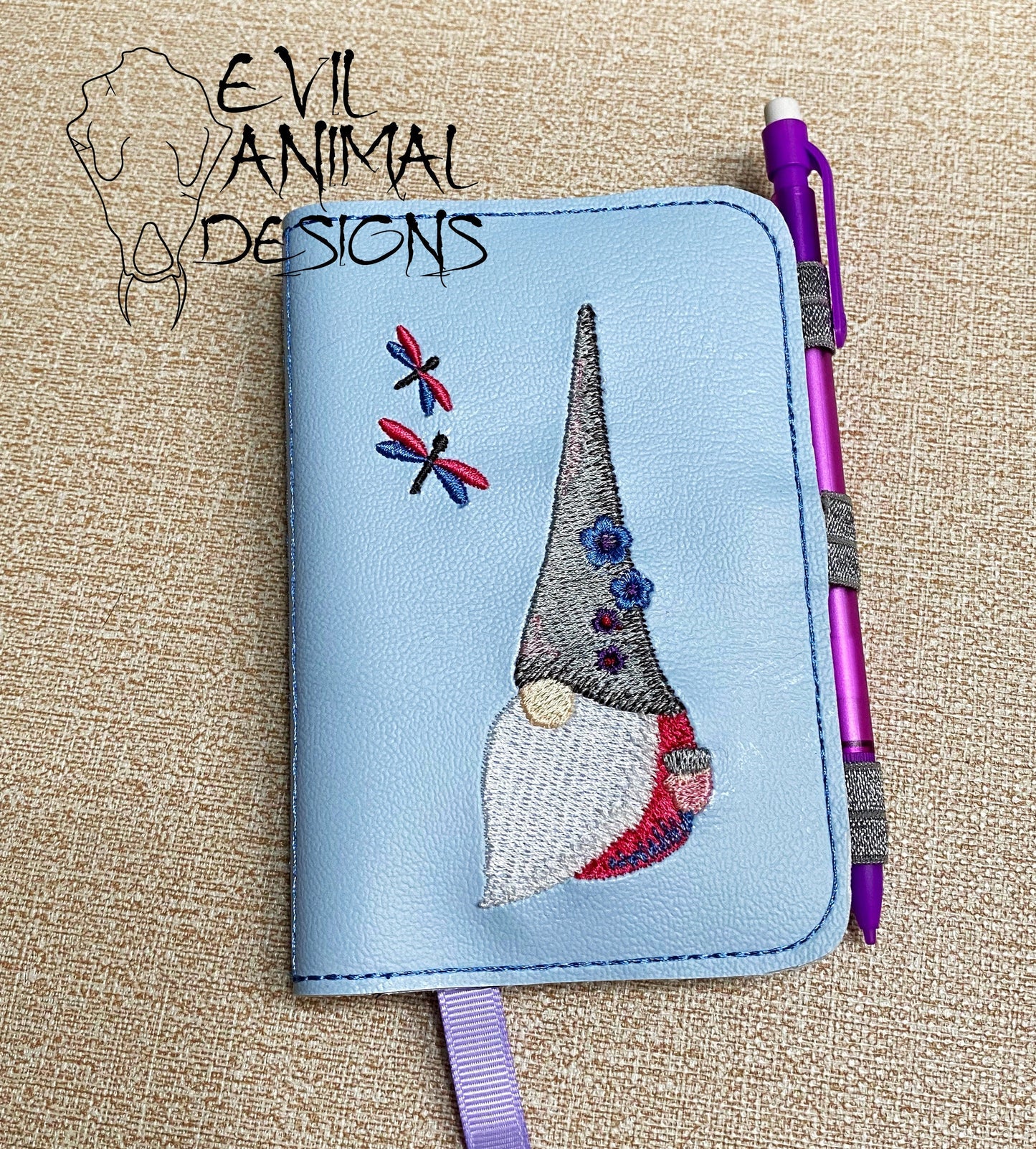 Flower Gnome Mini Notebook Cover