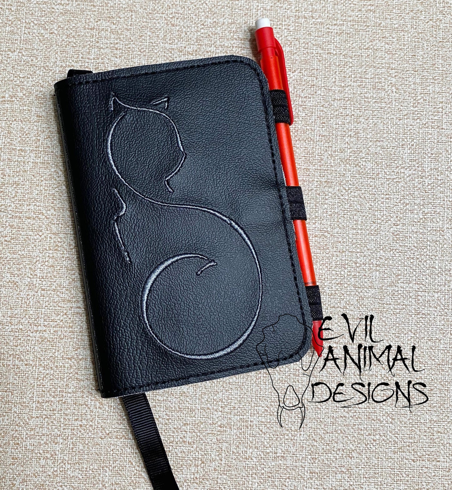 Cat Silhouette Mini Notebook Cover