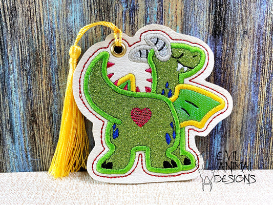 Dragon Bum Bookmark Customizable Vegan Leather