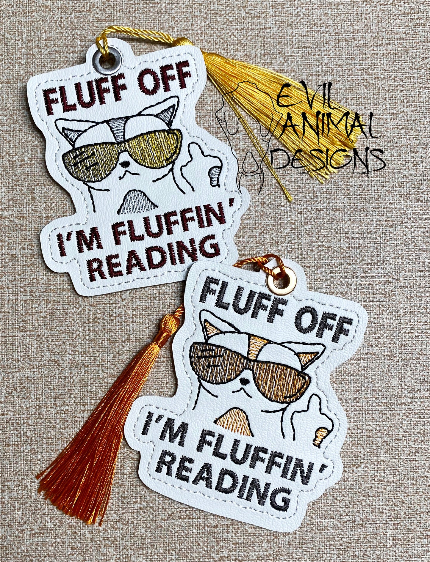 Fluffin' Reading Cat Bookmark